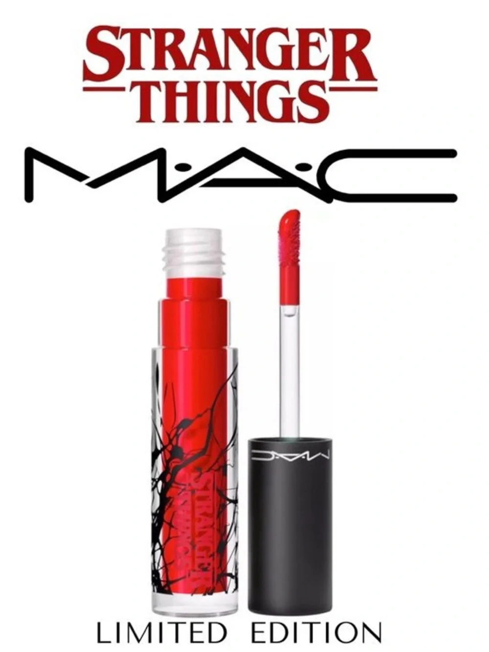 MAC x Stranger Things Rockin’ Robin Red Lipgloss